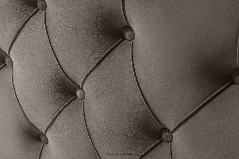 ARDEA Kontinentální postel 160 cm s bonelovými a taštičkovými pružinami hnědá sametová hnedá - obrázok 5