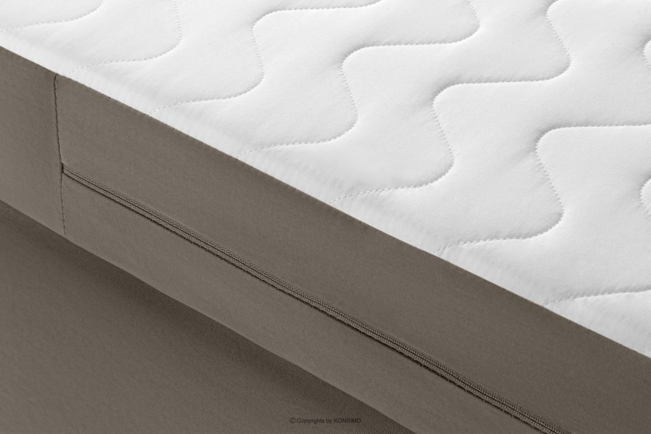 ARDEA Kontinentální postel 160 cm s bonelovými a taštičkovými pružinami hnědá sametová hnedá - obrázok 6