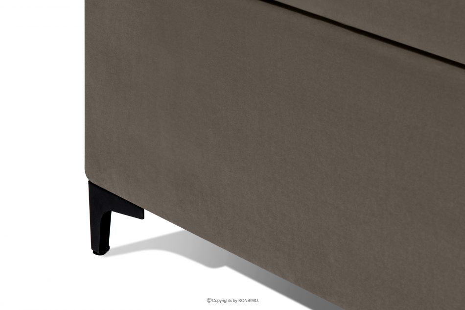 ARDEA Kontinentální postel 160 cm s bonelovými a taštičkovými pružinami hnědá sametová hnedá - obrázok 11