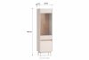 NALIA Elegantná drážkovaná vitrína krémová/dub krémová/dubová - obrázok 11