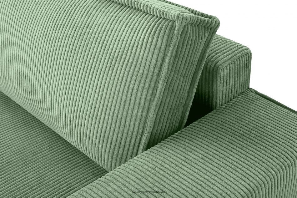 NAPI Rozkladacia rohová pohovka do obývačky mätová manšestrová ľavá mäta - obrázok 11