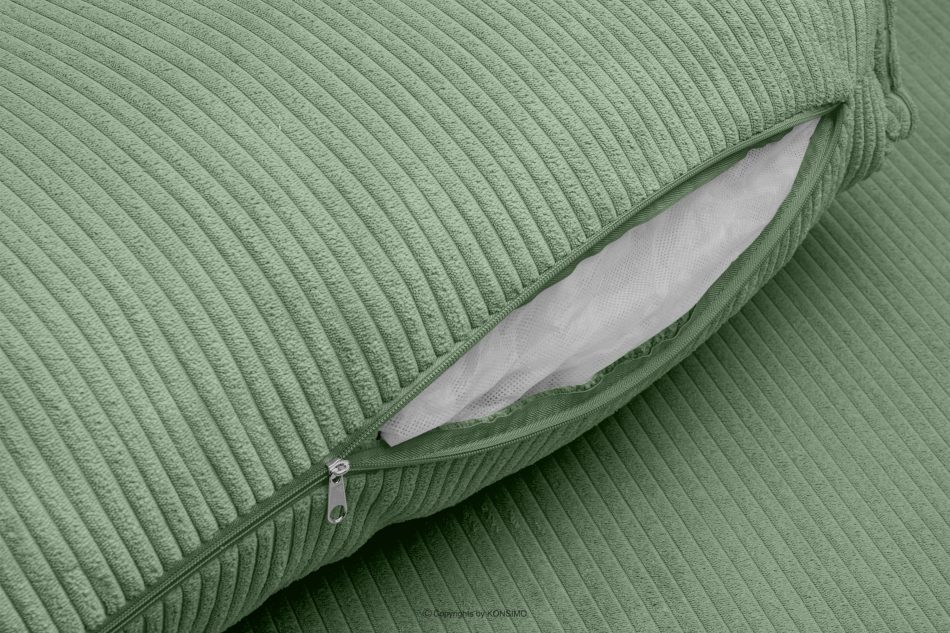 NAPI Rozkladacia rohová pohovka do obývačky mätová manšestrová ľavá mäta - obrázok 15