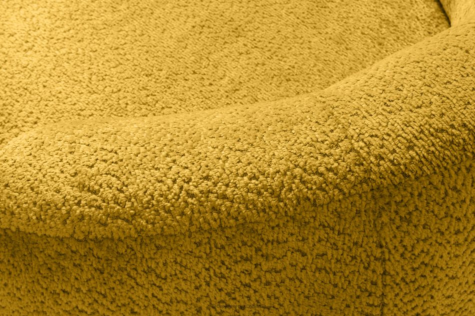 VIRA Otočné kreslo šenilová látka žltá žltá - obrázok 9