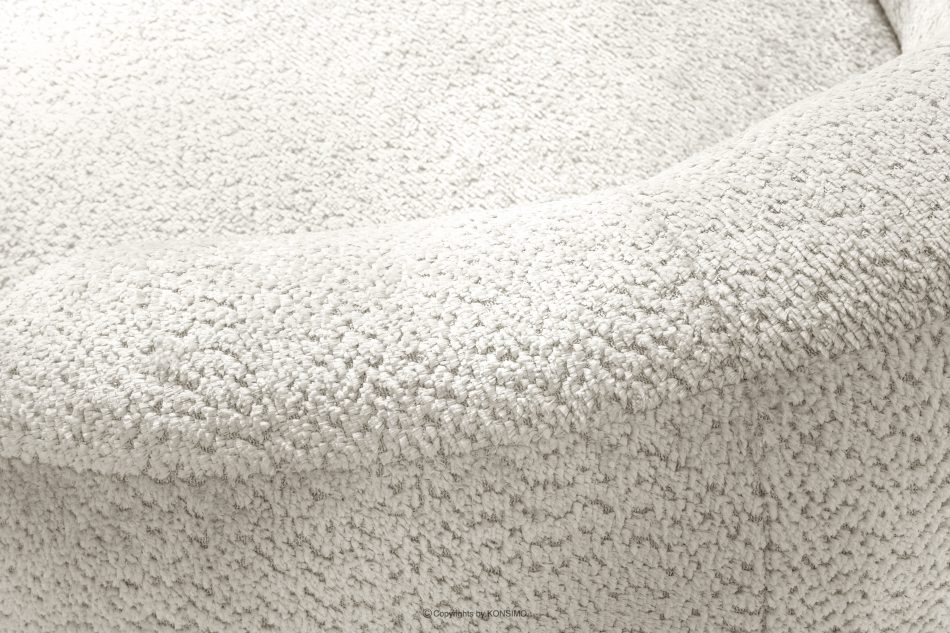 VIRA Šenilová látka otočné kreslo biela biela - obrázok 9