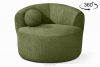 VIRA Otočné kreslo šenil olivový olivová - obrázok 1