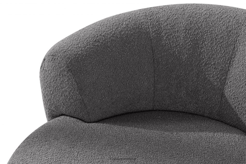 VIRA Japonské kreslo boucle tmavosivé tmavosivá - obrázok 8