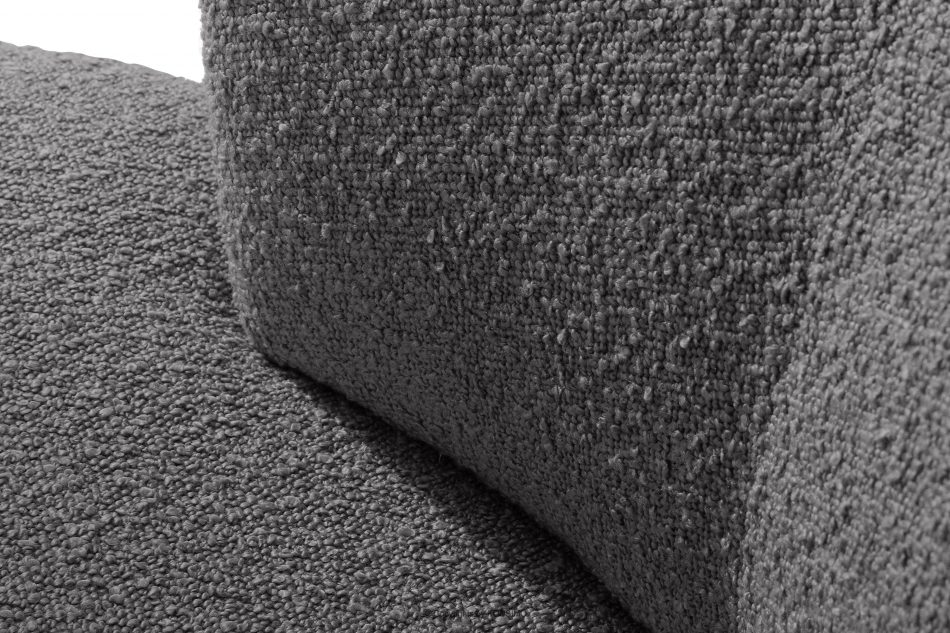 VIRA Japonské kreslo boucle tmavosivé tmavosivá - obrázok 9