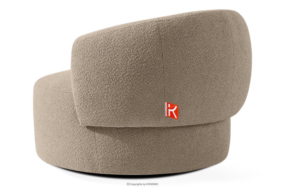 VIRA Japonské boucle kreslo béžová béžová - obrázok 3