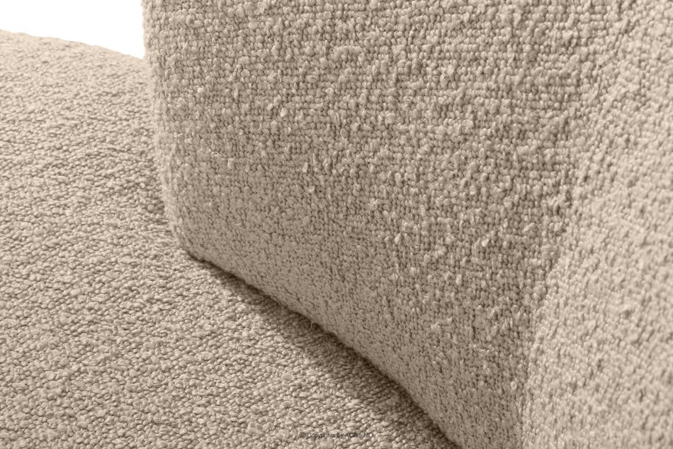 VIRA Japonské otočné kreslo boucle svetlo béžová svetlo béžová - obrázok 9