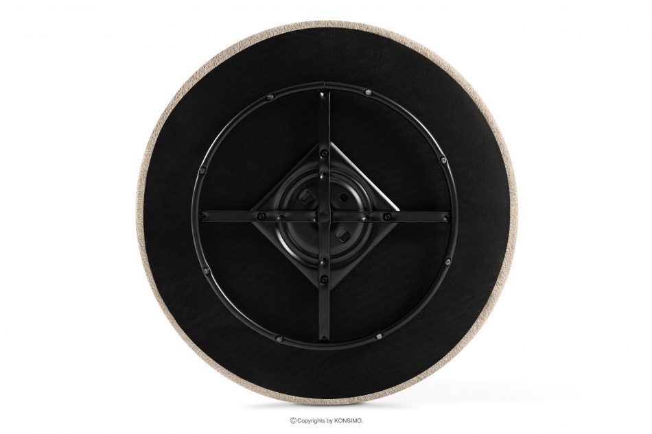 VIRA Japonské otočné kreslo boucle svetlo béžová svetlo béžová - obrázok 10