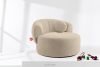 VIRA Japonské otočné kreslo boucle svetlo béžová svetlo béžová - obrázok 2