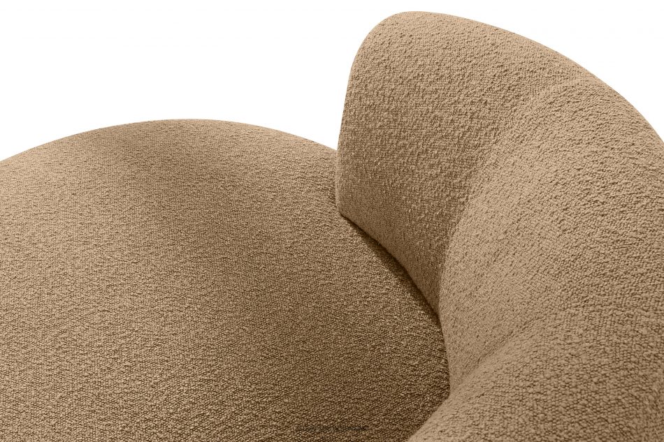 VIRA Japonské kreslo boucle tmavobéžová tmavá béžová - obrázok 6