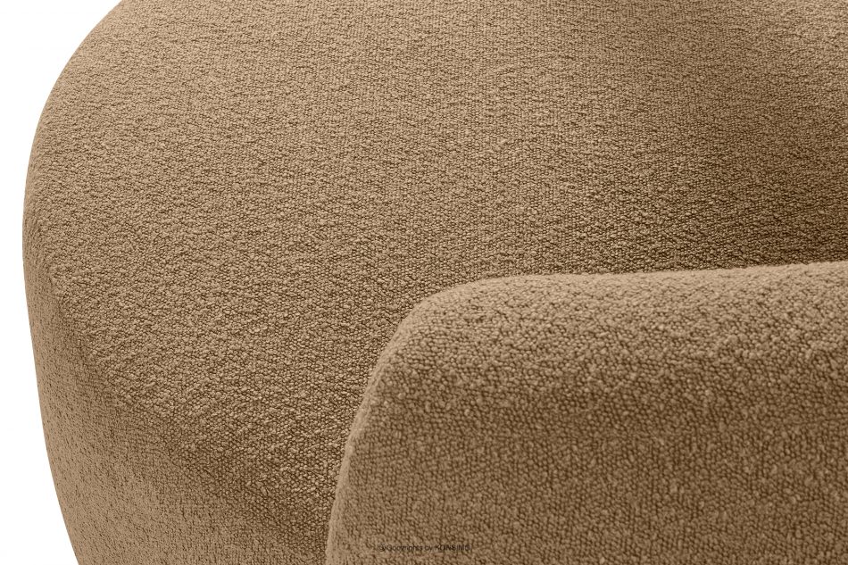 VIRA Japonské kreslo boucle tmavobéžová tmavá béžová - obrázok 7