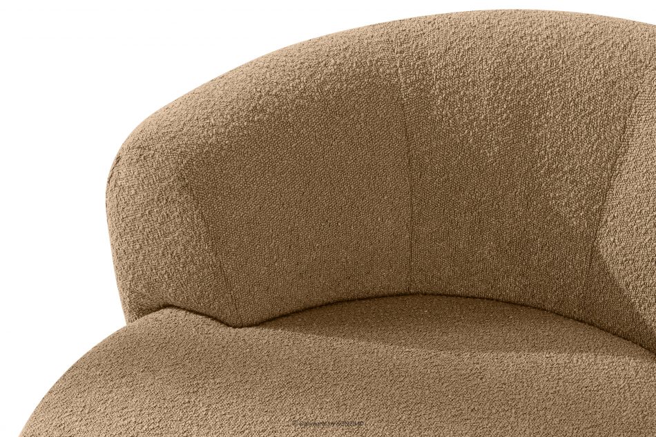 VIRA Japonské kreslo boucle tmavobéžová tmavá béžová - obrázok 8