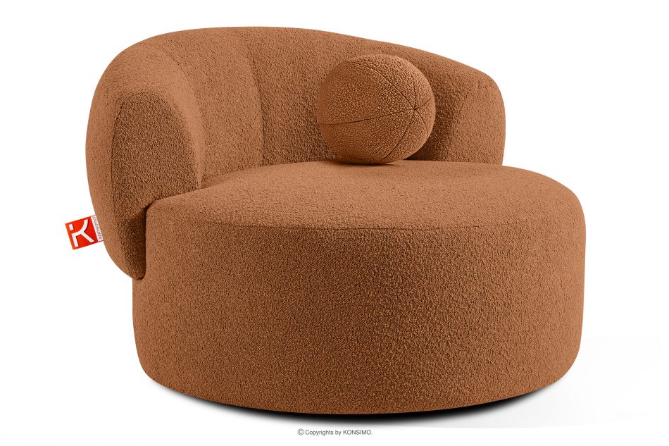 VIRA Japonské kreslo boucle červené červená - obrázok 2