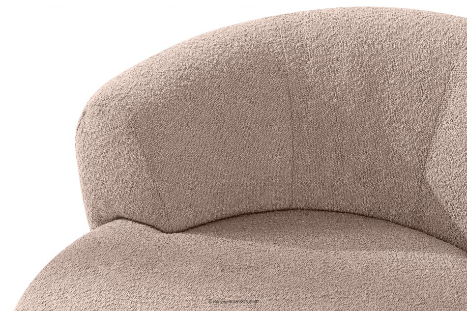 VIRA Japonské otočné kreslo boucle ružové ružová - obrázok 8