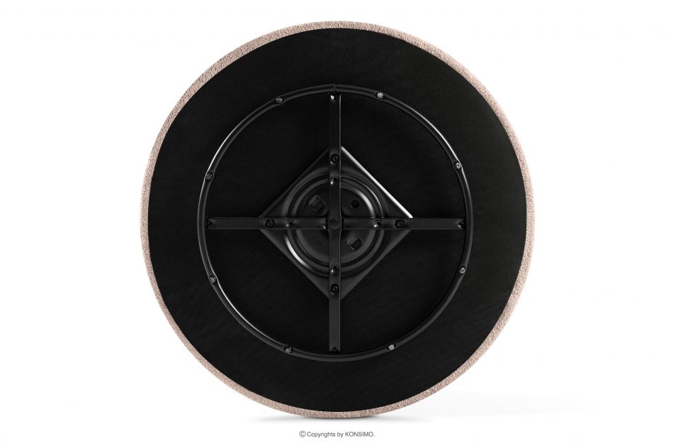 VIRA Japonské otočné kreslo boucle ružové ružová - obrázok 10