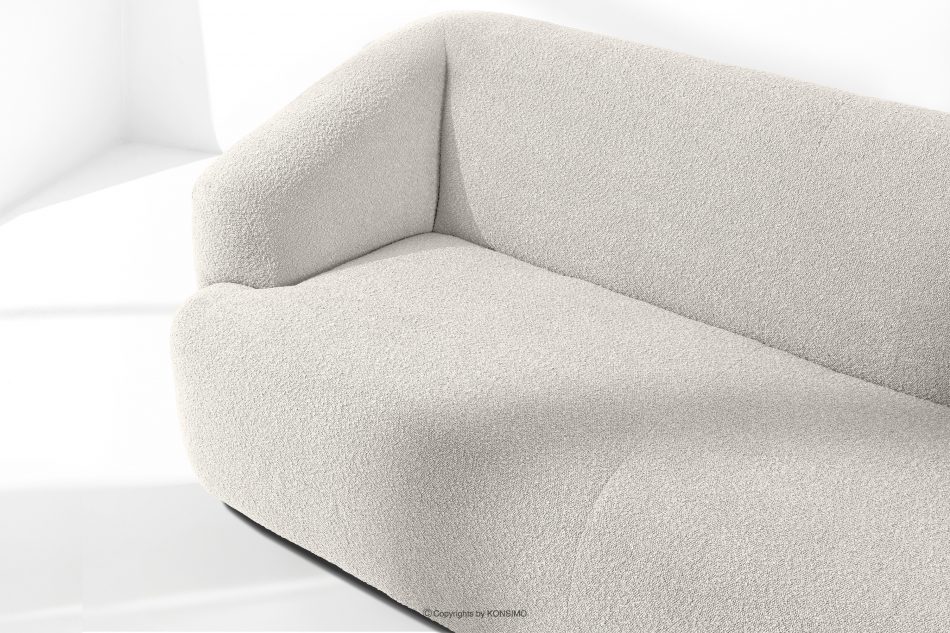 VIRA Japonská pohovka Japanese fabric boucle biela biela - obrázok 6