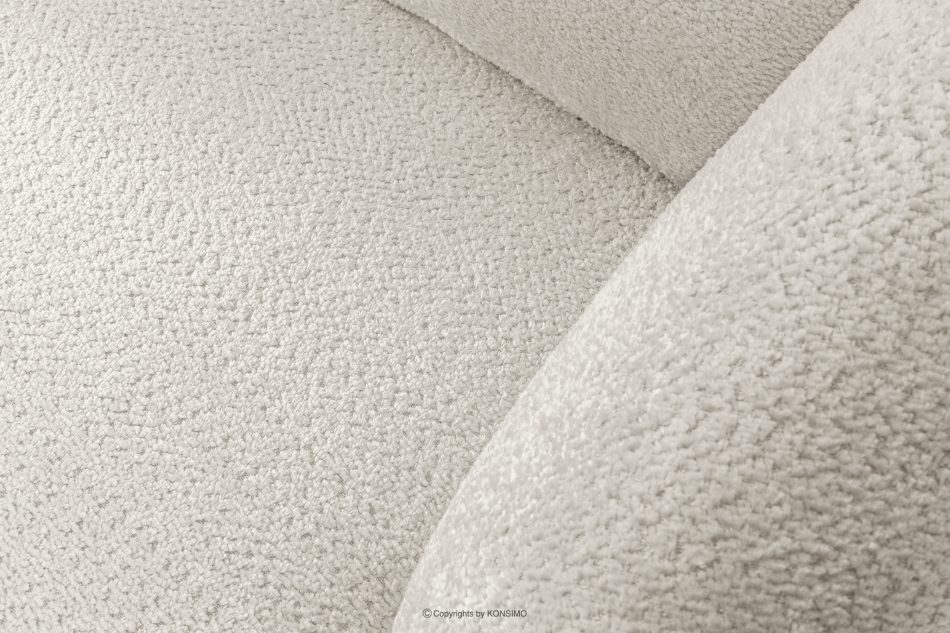 VIRA Obývacia rohová pohovka látka šenil pravý biela biela - obrázok 4