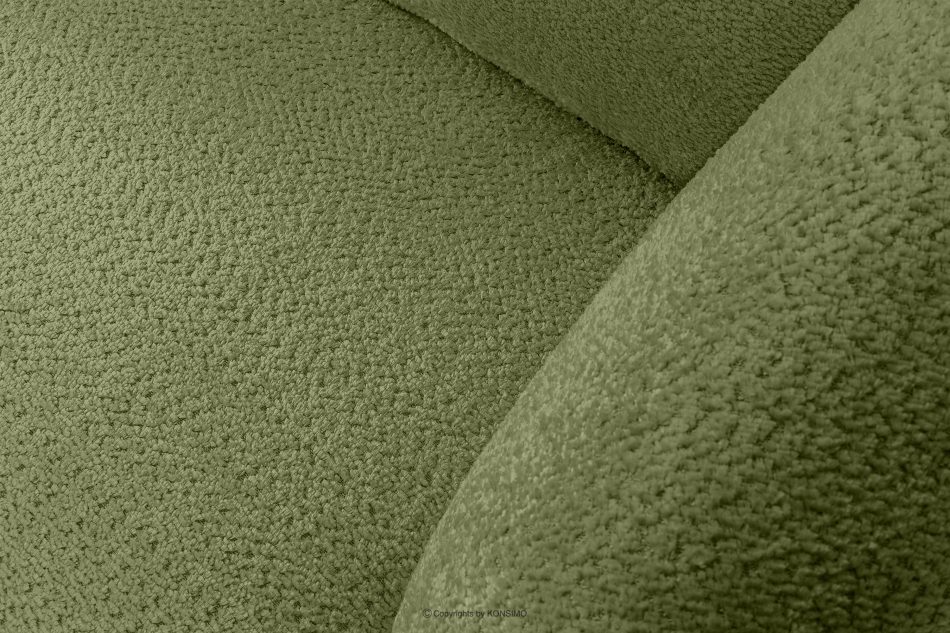 VIRA Rohová obývacia sedačka šenilová látka pravá olivová olivová - obrázok 4