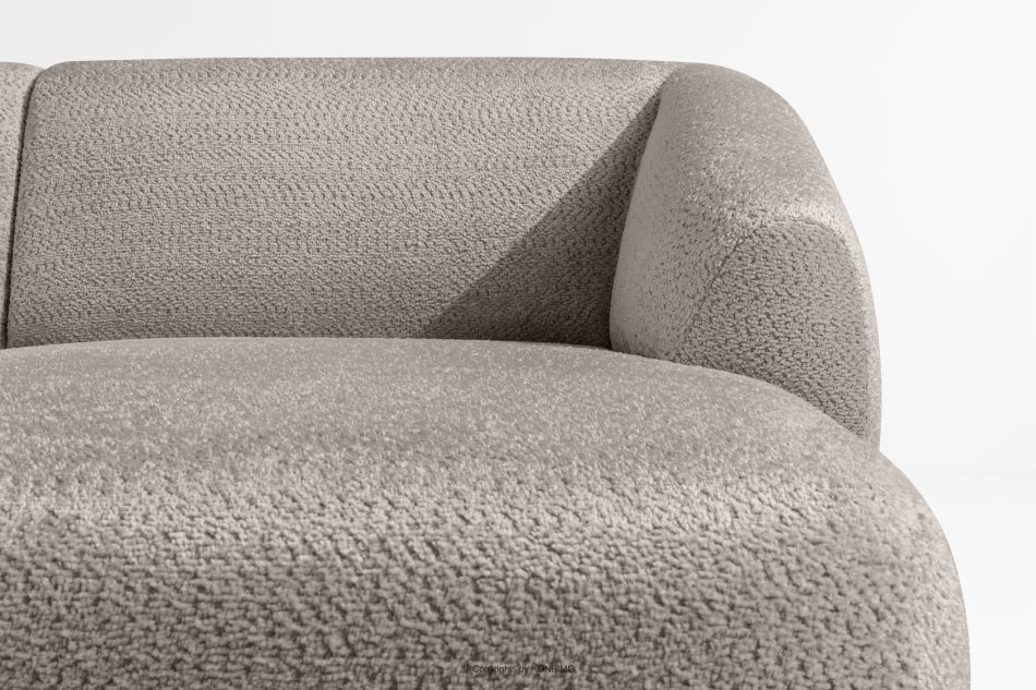 VIRA Obývacia rohová pohovka látka šenil pravý studená hnedá studená hnedá - obrázok 5