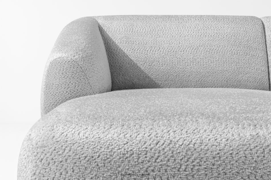 VIRA Lounge rohová pohovka šenilová látka ľavá sivá sivá - obrázok 5