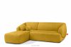 VIRA Rohová pohovka lounge látka šenilová ľavá žltá žltá - obrázok 3