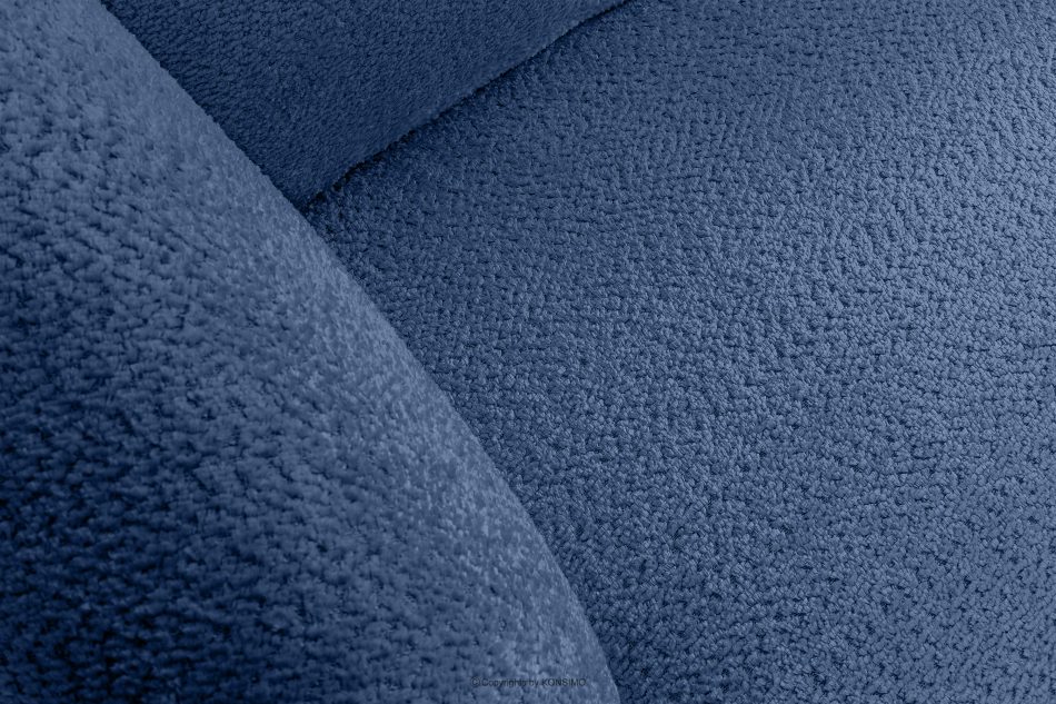 VIRA Rohová sedacia súprava lounge látka šenilová ľavá modrá modrá - obrázok 4