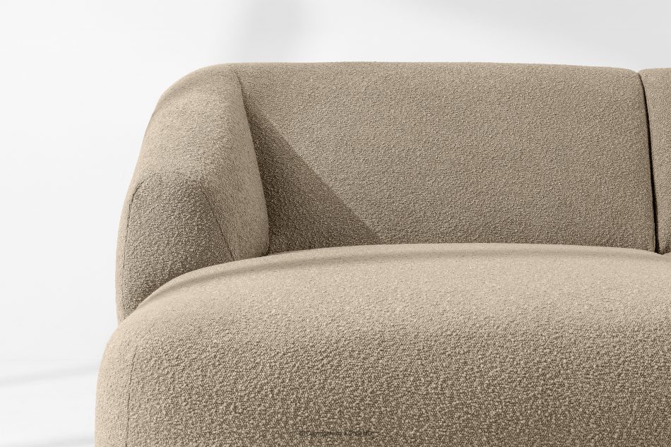 VIRA Japonská rozkladacia pohovka, látka boucle ľavá svetlo béžová svetlo béžová - obrázok 5