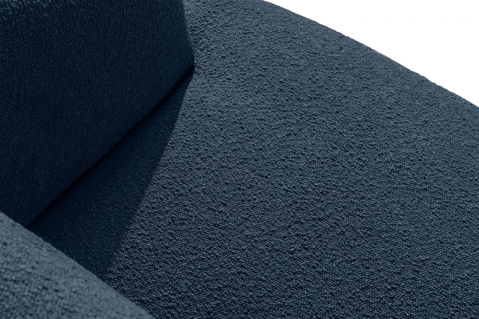 VIRA Rohová pohovka v japonskom štýle boucle ľavá tmavomodrá námornícka modrá - obrázok 4