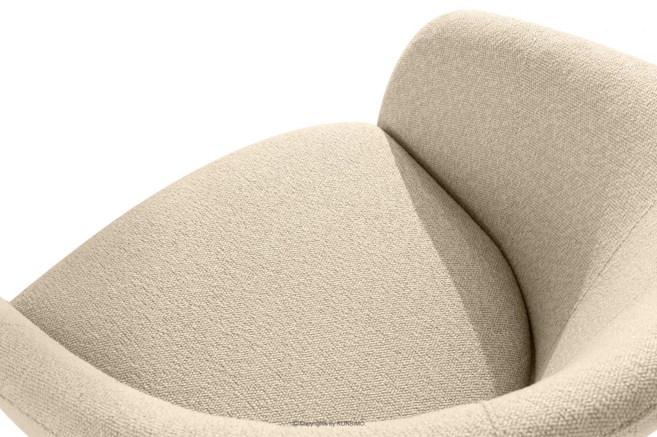 SOLIS Záhradné kreslo z vodoodolnej tkaniny krémová/biela krémová/biela - obrázok 6