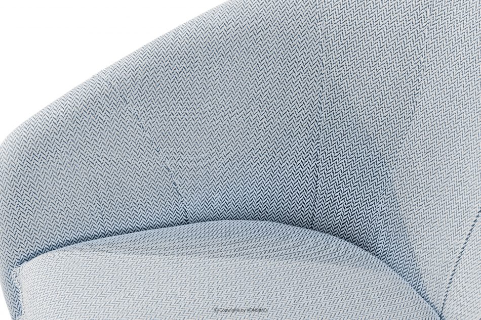 SOLIS Záhradné kreslo z vodoodolnej tkaniny modrá/biela modrá/biela - obrázok 5