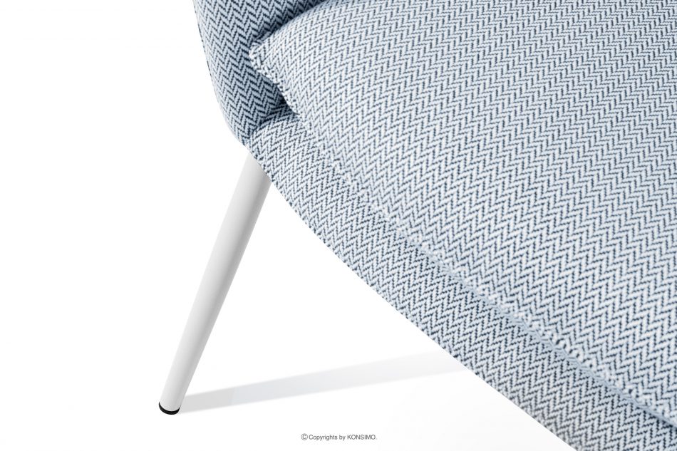 SOLIS Záhradné kreslo z vodoodolnej tkaniny modrá/biela modrá/biela - obrázok 7