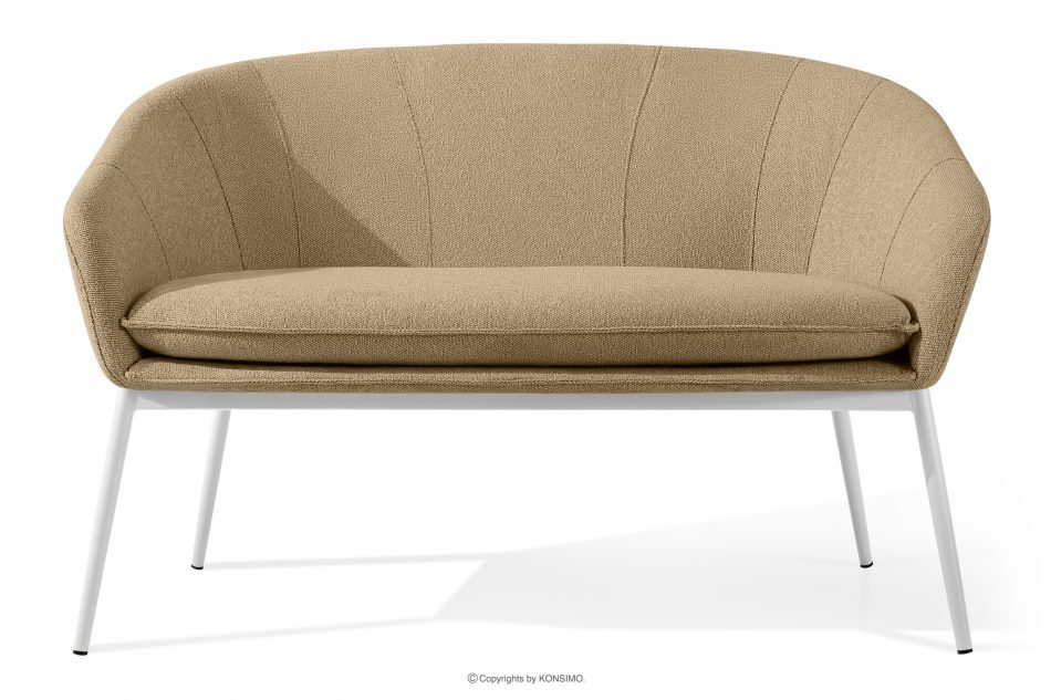 SOLIS Záhradná pohovka z nepremokavej tkaniny teplá béžová/biela teplá béžová/biela - obrázok 0