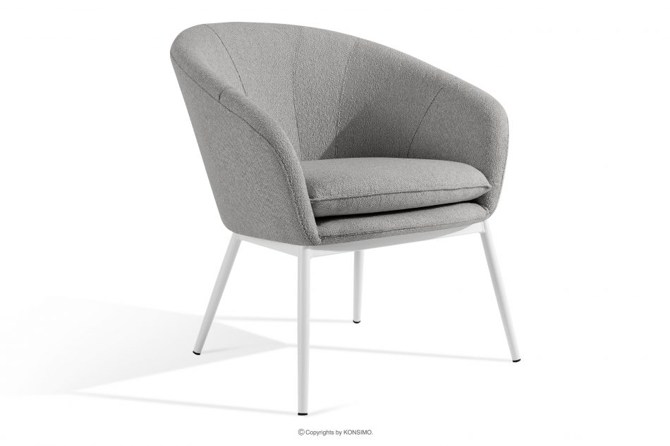 SOLIS Záhradný nábytok z vodovzdornej tkaniny sivá/biela sivá/biela - obrázok 6