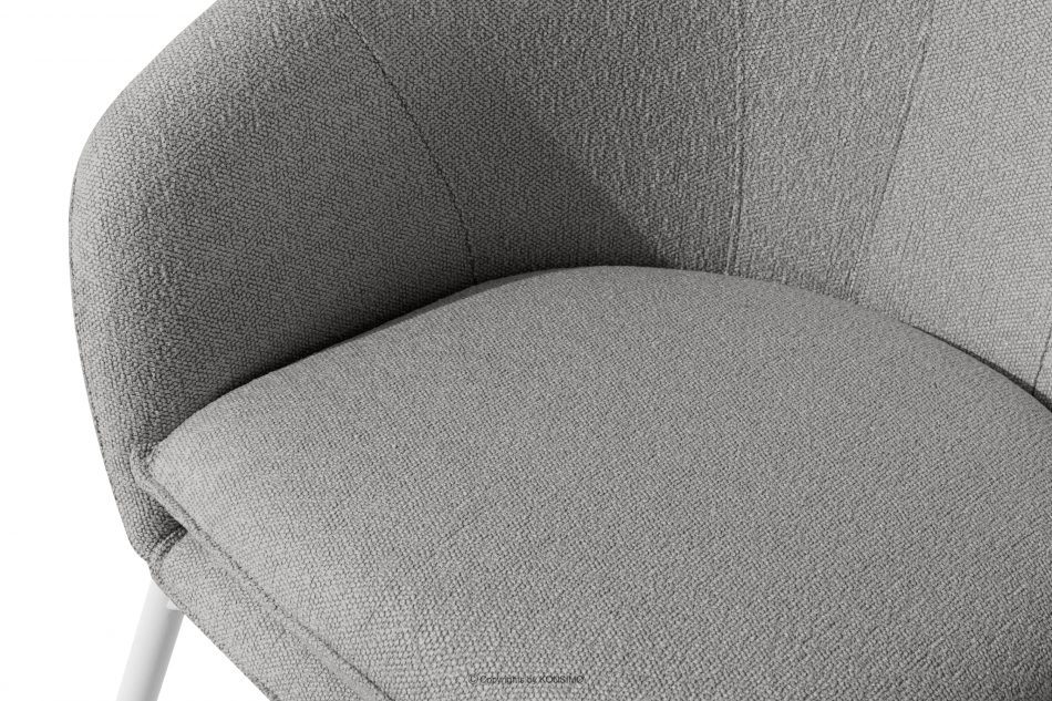 SOLIS Záhradný nábytok z vodovzdornej tkaniny sivá/biela sivá/biela - obrázok 8