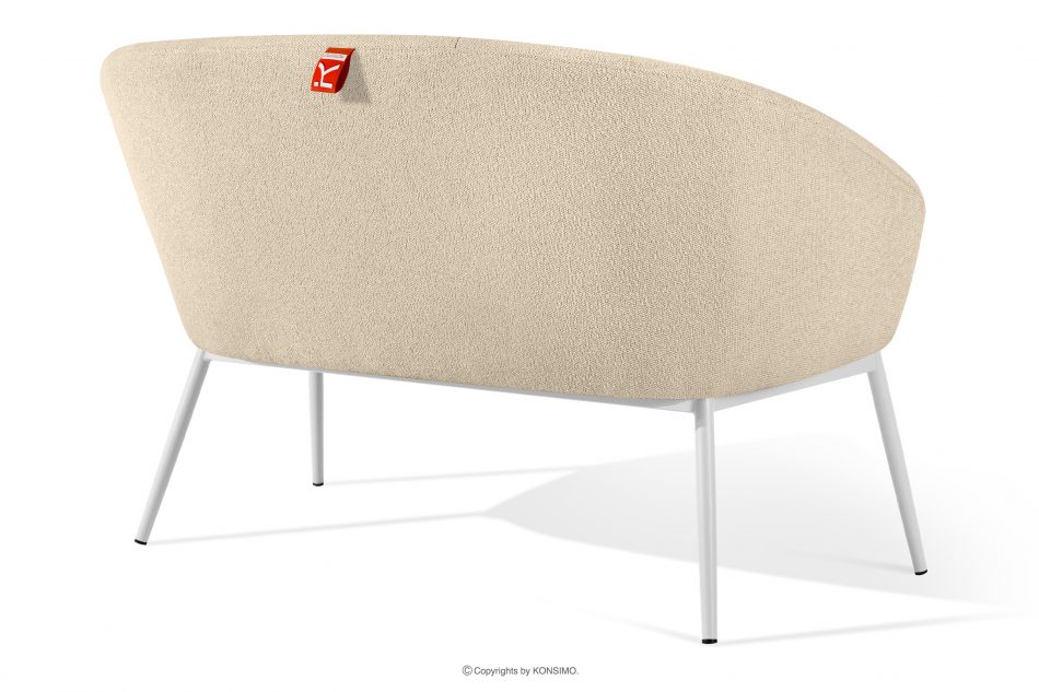 SOLIS Sada záhradného nábytku z nepremokavej látky krémová/biela krémová/biela - obrázok 4