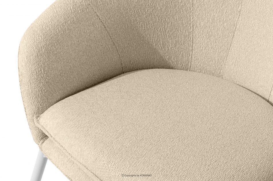 SOLIS Sada záhradného nábytku z nepremokavej látky krémová/biela krémová/biela - obrázok 8