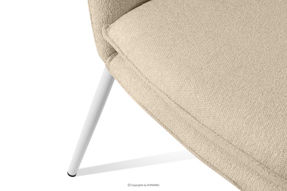 SOLIS Sada záhradného nábytku z nepremokavej látky krémová/biela krémová/biela - obrázok 11