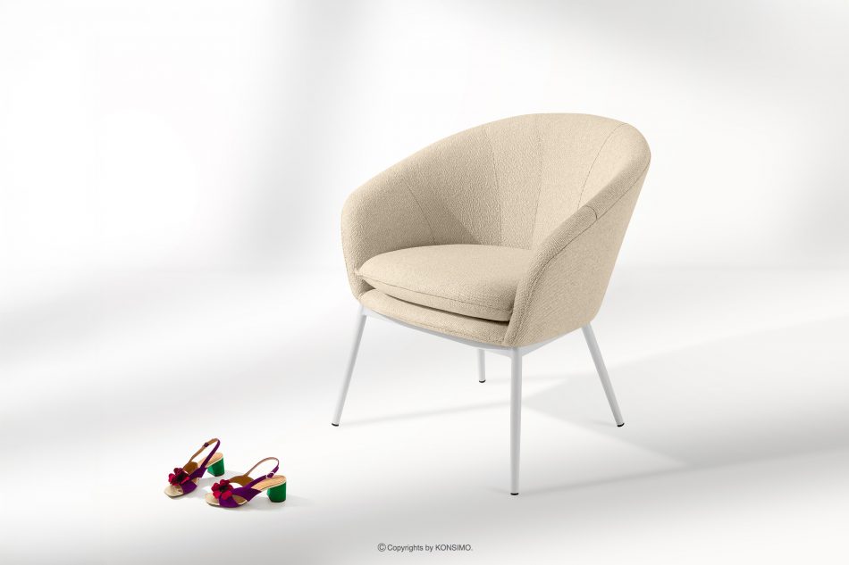 SOLIS Sada záhradného nábytku z nepremokavej látky krémová/biela krémová/biela - obrázok 17