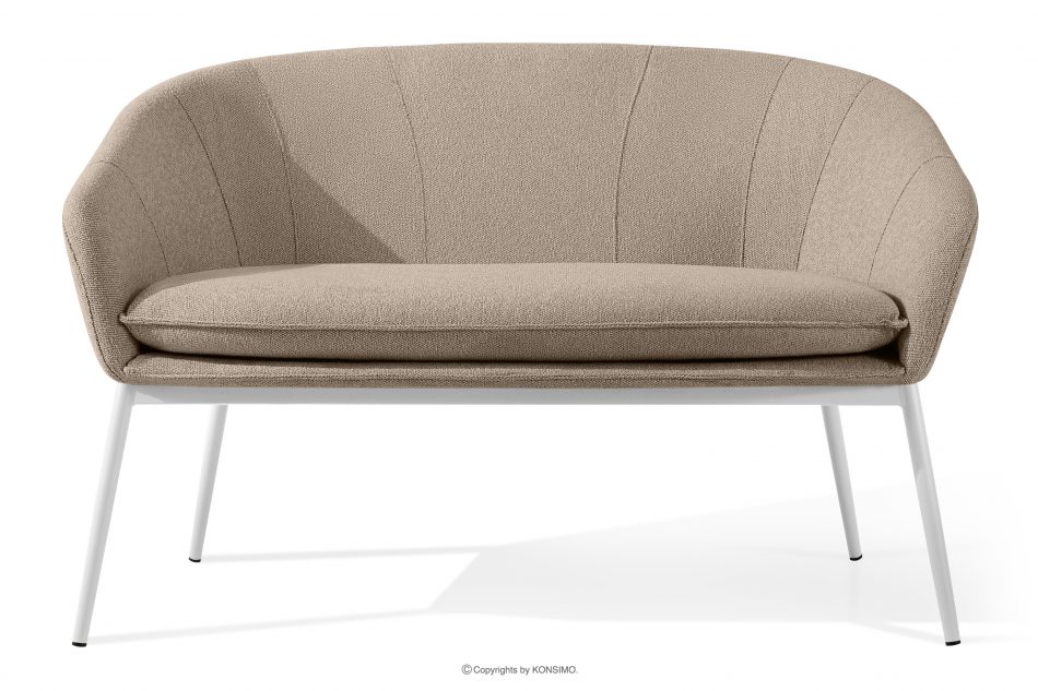 SOLIS Záhradný nábytok z vodovzdornej tkaniny svetlo hnedá/biela svetlo hnedá/biela - obrázok 2