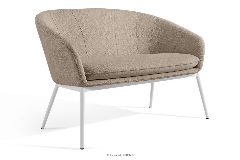 SOLIS Záhradný nábytok z vodovzdornej tkaniny svetlo hnedá/biela svetlo hnedá/biela - obrázok 3