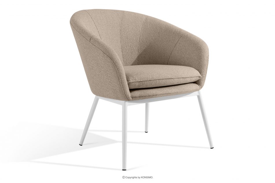 SOLIS Záhradný nábytok z vodovzdornej tkaniny svetlo hnedá/biela svetlo hnedá/biela - obrázok 6