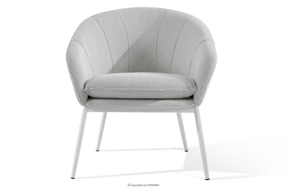 SOLIS Záhradné kreslá so stolom svetlo sivá/biela svetlo sivá/biela - obrázok 2