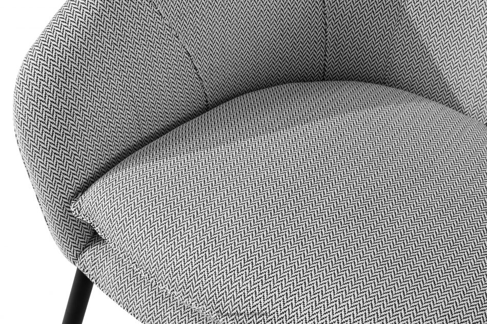 SOLIS Záhradné kreslo z nepremokavej tkaniny biela/čierna biela/čierna - obrázok 4