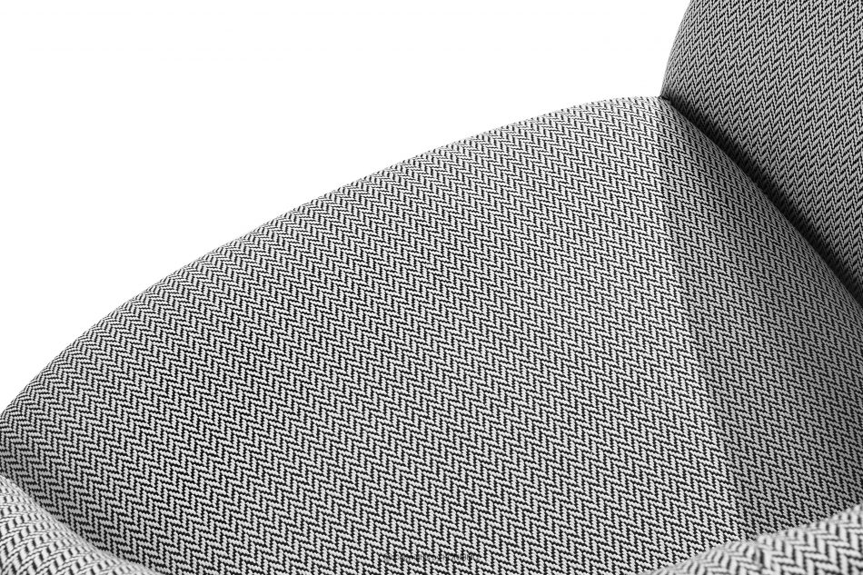 SOLIS Záhradné kreslo z nepremokavej tkaniny biela/čierna biela/čierna - obrázok 6