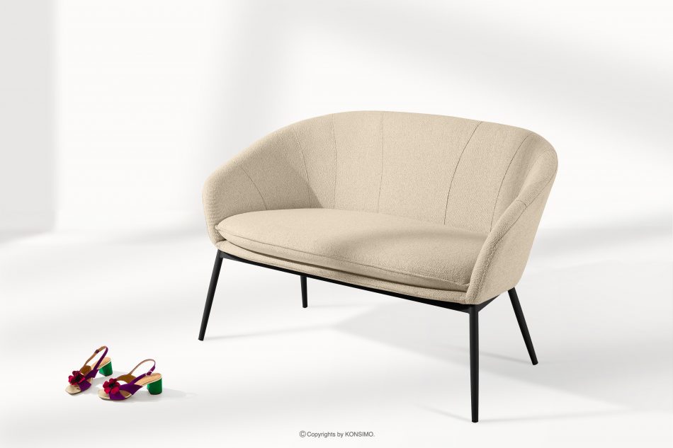 SOLIS Sada záhradného nábytku z vodovzdornej tkaniny krémová/čierna krémová/čierna - obrázok 16