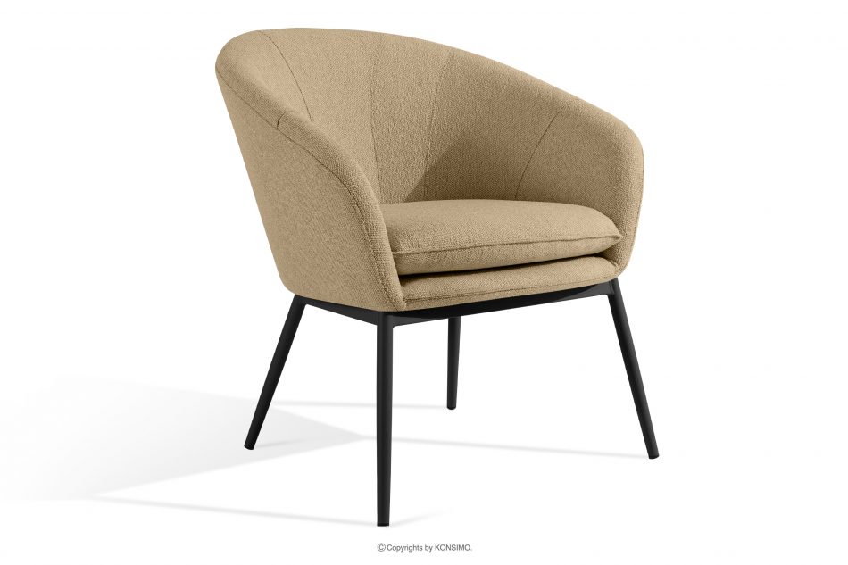 SOLIS Záhradné kreslá so stolom teplá béžová/čierna teplá béžová/čierna - obrázok 3