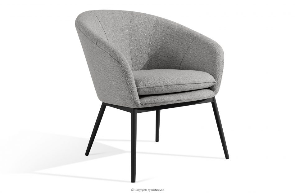 SOLIS Záhradný nábytok kreslá a stôl sivý/čierny sivá/čierna - obrázok 3