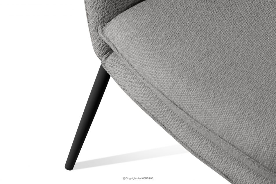 SOLIS Záhradný nábytok kreslá a stôl sivý/čierny sivá/čierna - obrázok 8